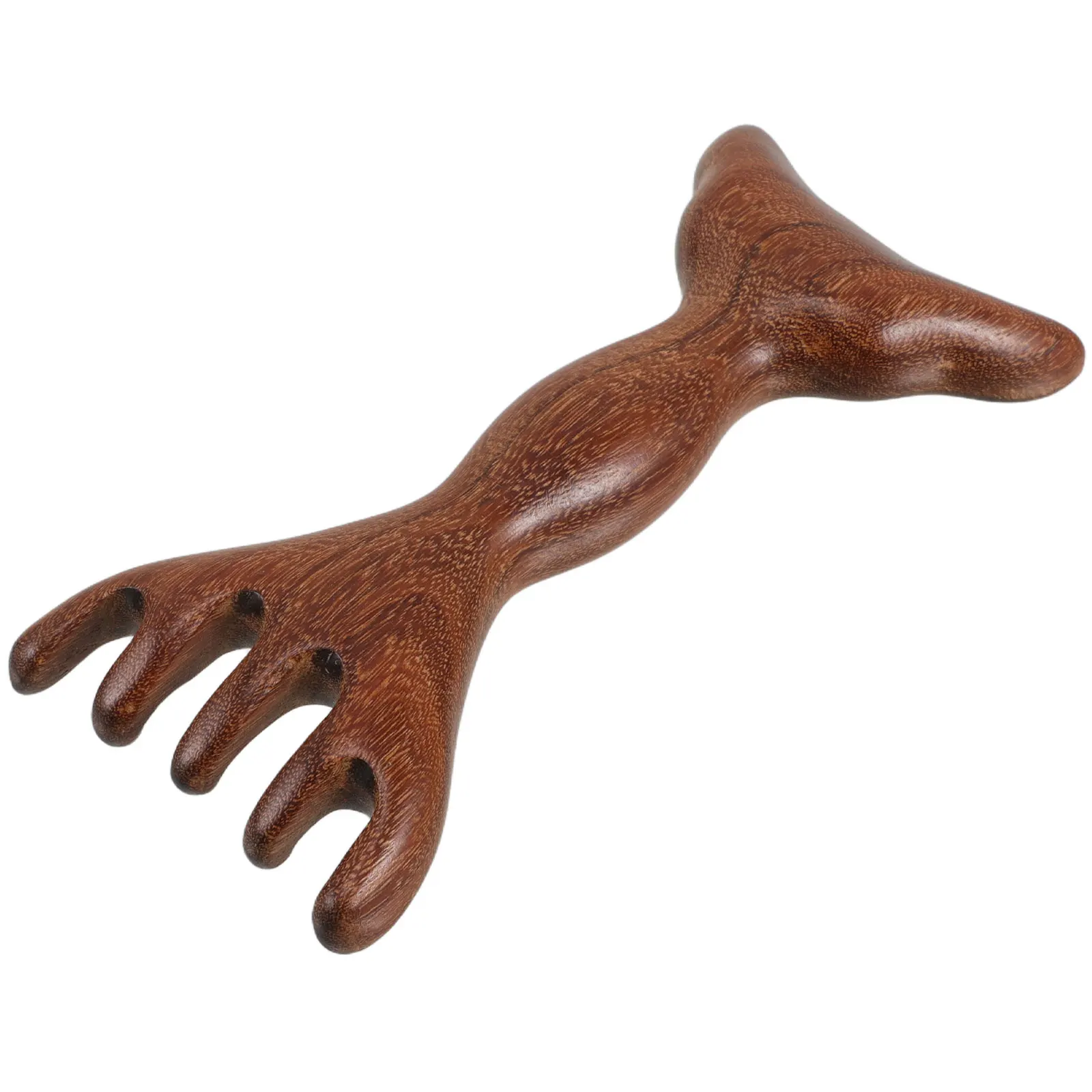 

Portable Wooden Scalp Massage Comb Double Sided Antler Design Hair Growth Tool Gua Sha Wood Massager Scalp Cleaning Detangling