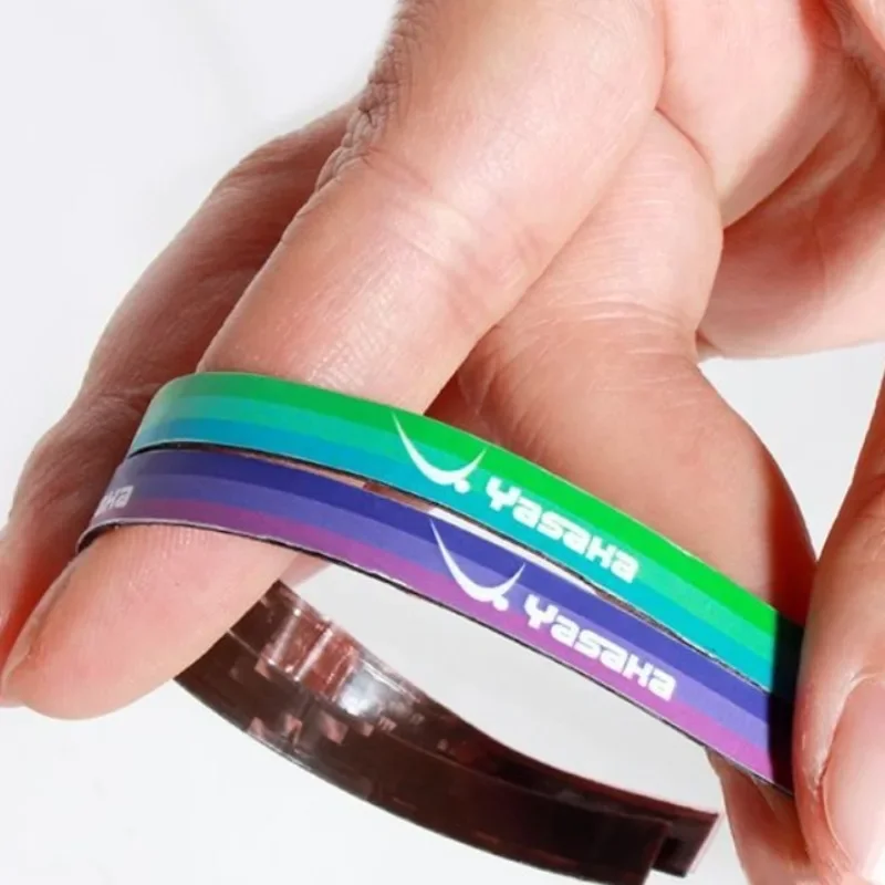 야사카 탁구 라켓 엣지 테이프 직조 탄소 섬유 자가 접착 TPU 소재 탁구 배트 엣지 보호 스트립 1/2개