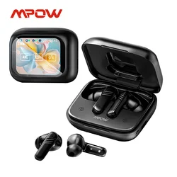 Mpow LX-10 Touch Screen Bluetooth 5.4 Earphones ANC Active Noise Cancelling Headphones In-ear Stem Touch Bluetooth Headphones