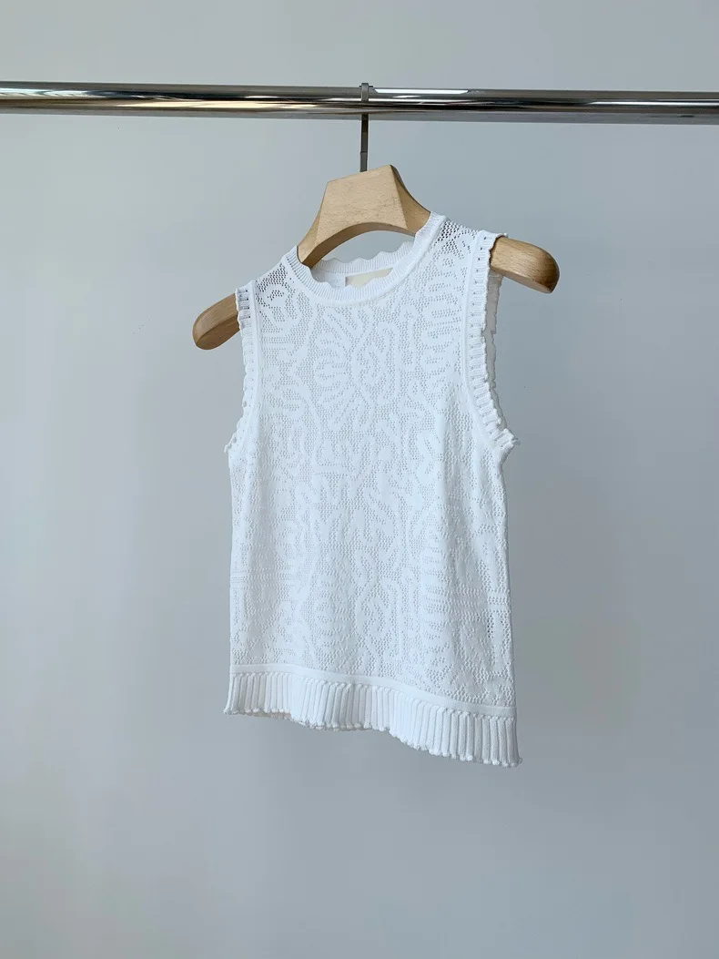 Women Knitted vest 2023 new slim fashion tank tops