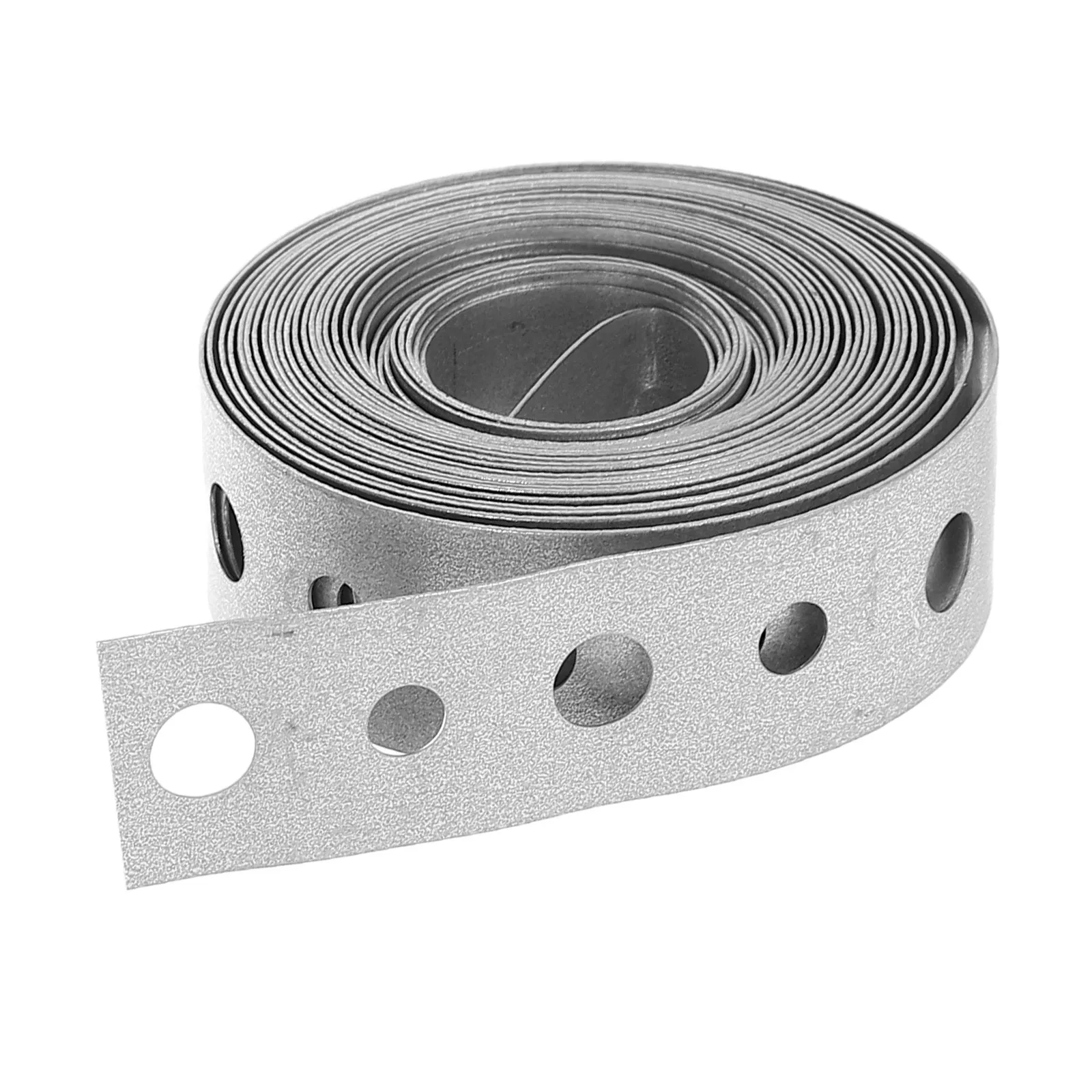 1 Roll Pipe Support Galvanized Perforated Metal Strap Adjustable Pipe Mounting Band for Plumbing Hvac Fire Protection