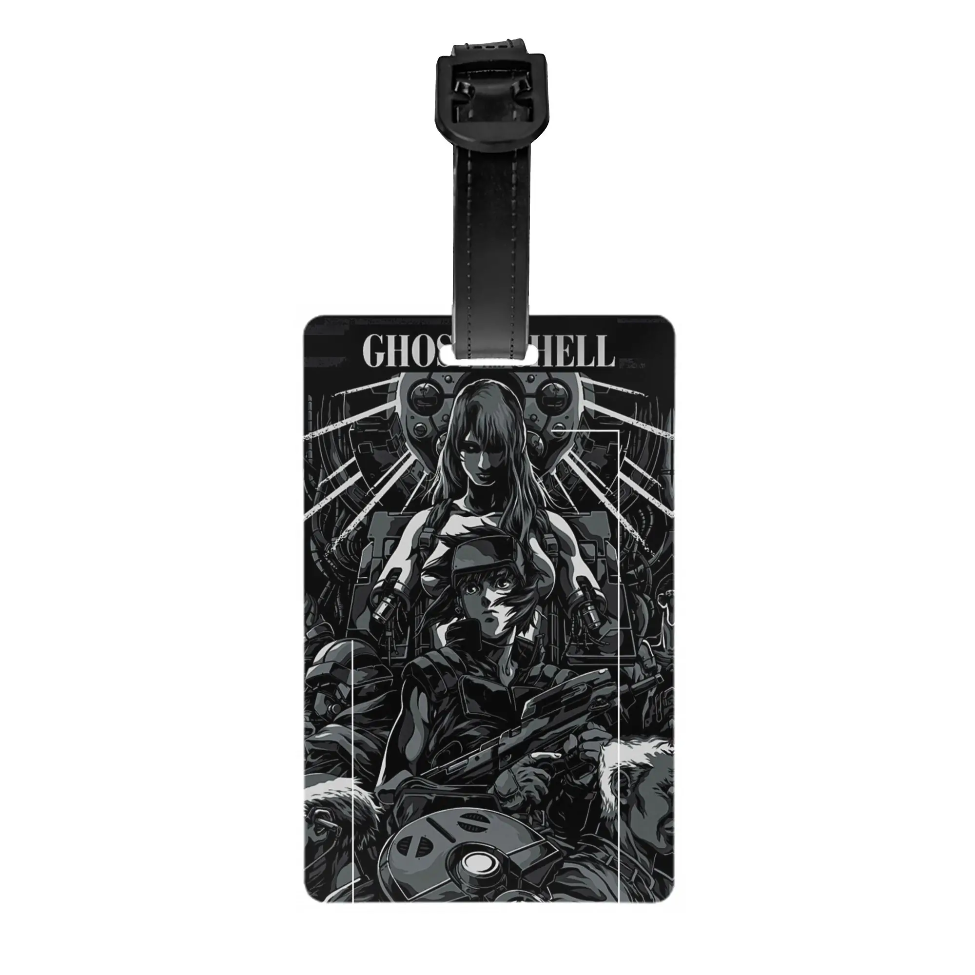 Custom Ghost In The Shell Luggage Tags Custom Anime Baggage Tags Privacy Cover Name ID Card
