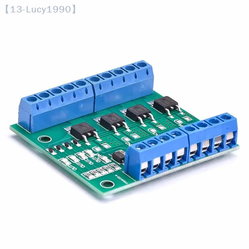 【CCA13】1Pcs Optocoupler Isolated Driver Board For LED Lighting & DC Motor Control 4-Channel PWM MOSFET Switch Controller