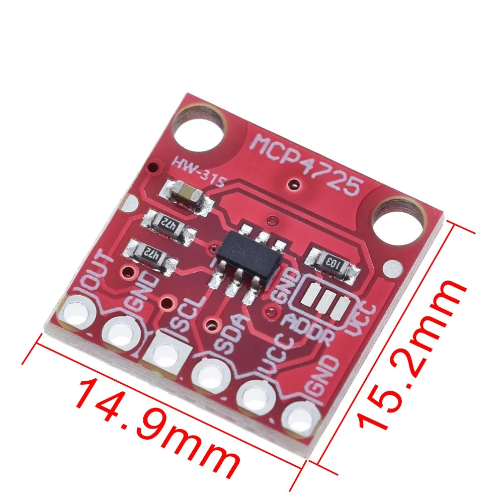1/3PCS MCP4725 12Bit I2C DAC Digital Converter Module Digital To Analong EEPROM Development Board For Arduino 2.7V-5.5V