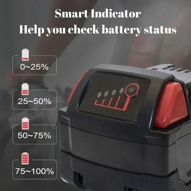 6.0Ah 18V Replacement for Milwaukee M18 XC Lithium Battery 48-11-1860 48-11-1850 48-11-1840 48-11-1820 Rechargeable Batteries