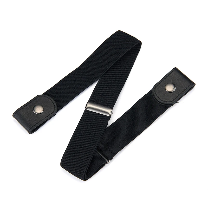 Buckle-Free Belts for Women Men Jean Pants Dress No Buckle Adjustable Stretch Elastic Waist Band Invisible Belt DropShipping