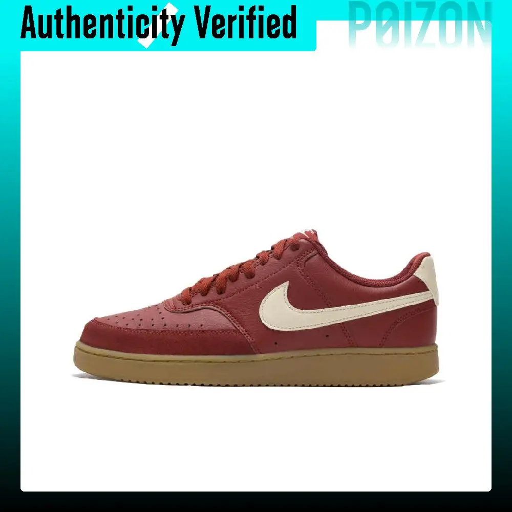 Nike Court Vision Low top Skateboard Shoes Men's Red White IB2998-600