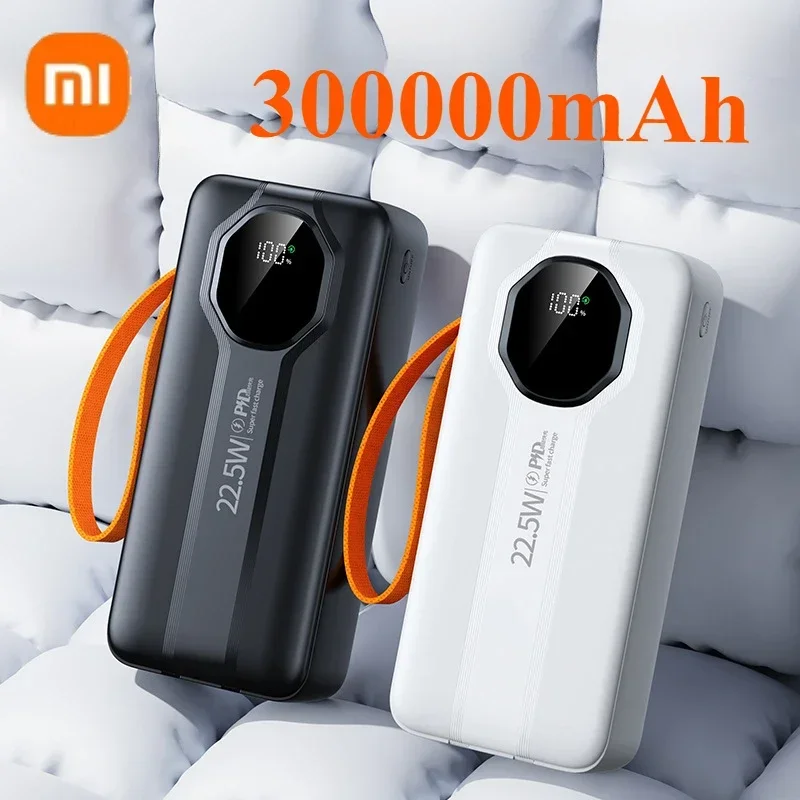 

Xiaomi Original 300000mAh Power Bank 120W Super Fast Charging Battery High Capacity Digital Display PowerBank for Samsung Huawei