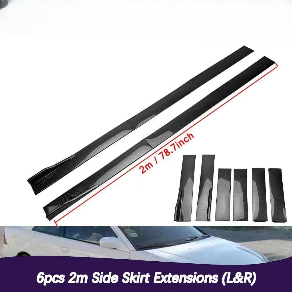 

Black 78.7" Car Side Skirts Extension Rocker Panel Lip For Honda Civic 2001-2005 United States