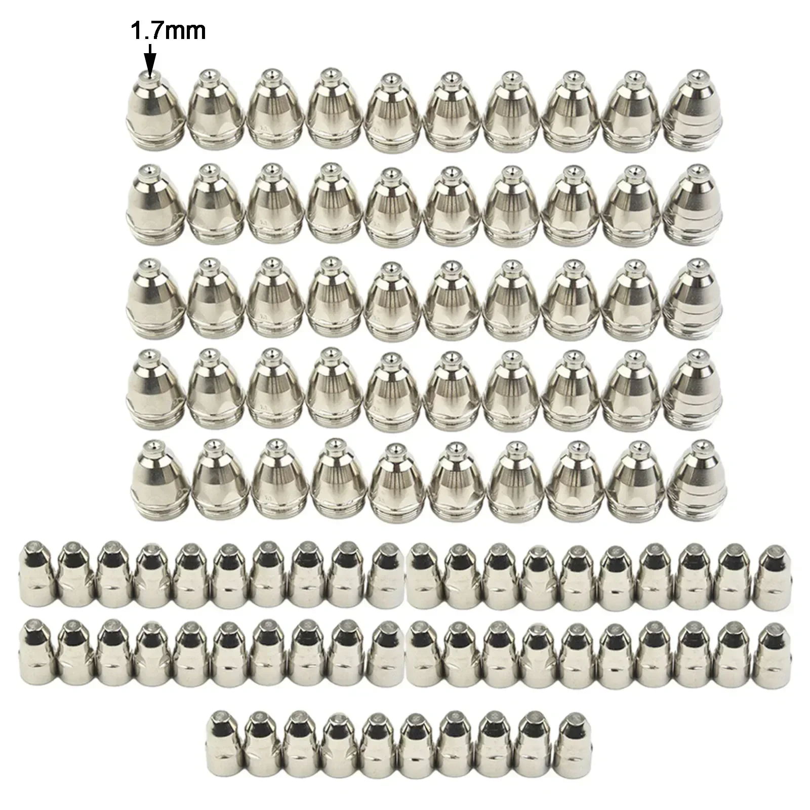 100 pz P80 ugello punta elettrodo al Plasma 1 5mm compatibile con CUT 70 CUT 80 CUT 100 CUT 120 macchine da taglio al Plasma