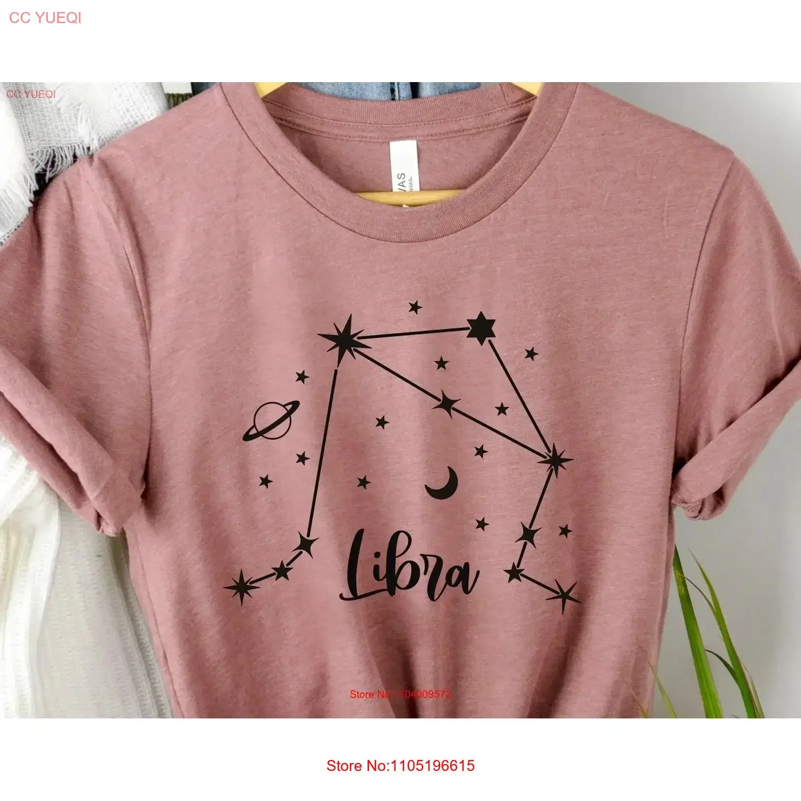 Camiseta Libra astrología del zodiaco para horóscopes signo vintage lavado versátil transpirable cómodo elegante Casual homme