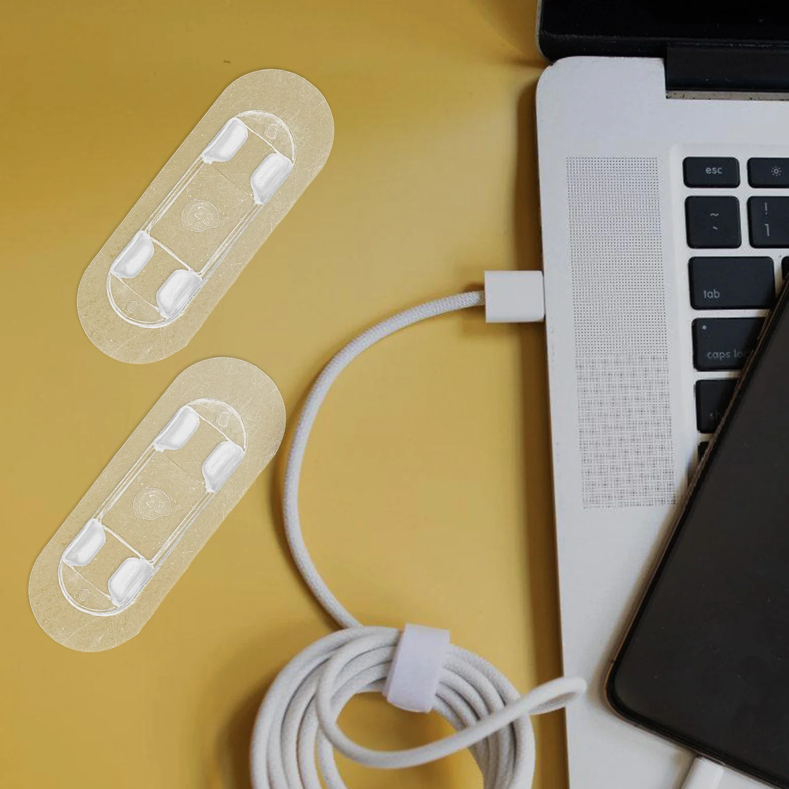 30 قطعة حامل الحبل اللاصق واضح مقاطع الكابلات سلك المشابك للكابلات مكتب منزلي جدار الحبل المنظم مشبك سلك كهربائي #6