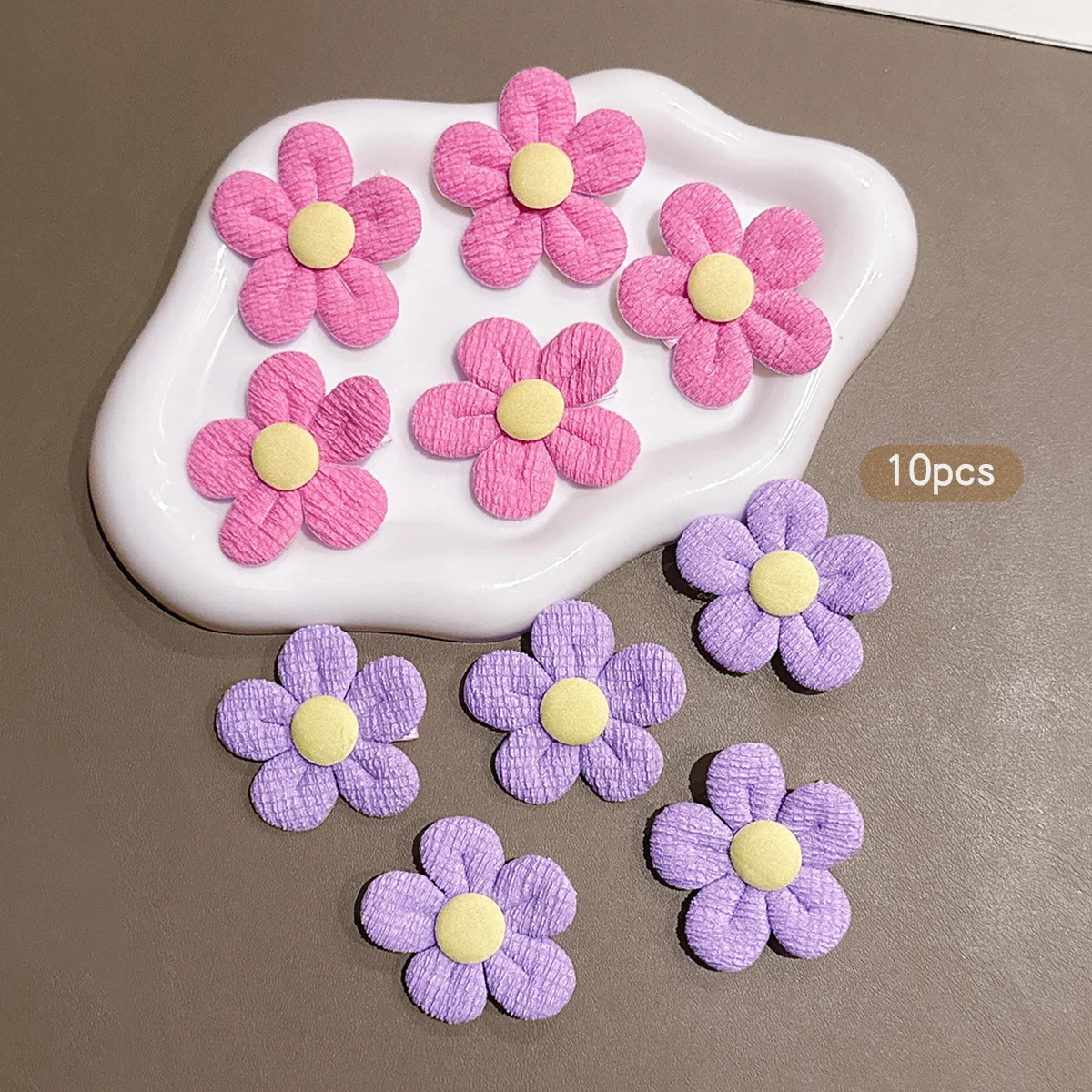 

10 Colorful Flower Hair Clips Sweet Style Hair Clips for Daily Wear Headpieces