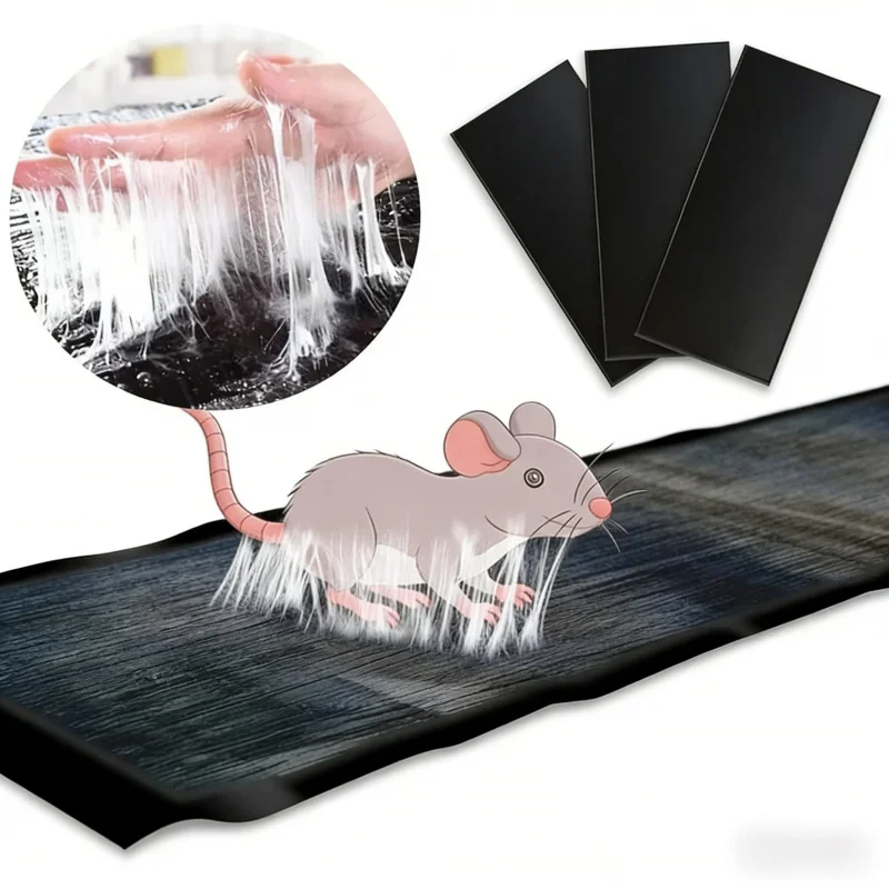 Pièges à souris adhésifs puissants de grande taille 60-120 cm – Piège à souris domestique haute efficacité, colle à souris forte, autocollant anti-rat