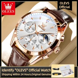 OLEVS 3609 Men's Watch High Quality Multi functional Waterproof Luminescent Quartz Watch Luxury Brand Men's Watch Montre Homme