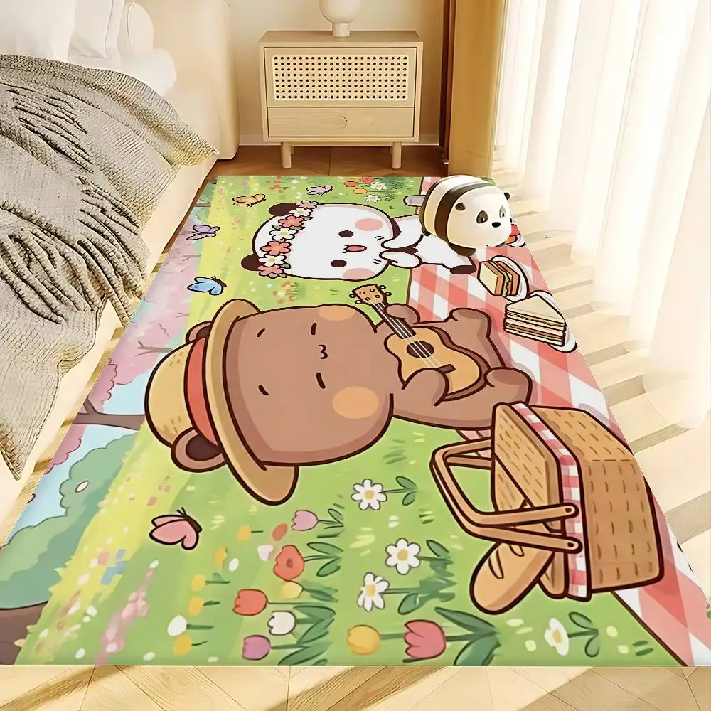 Cartoon B-Bubu And Dudu Bathroom Mat Anti-slip Absorb Water Long Strip Cushion Bedroon Mat Welcome Doormat