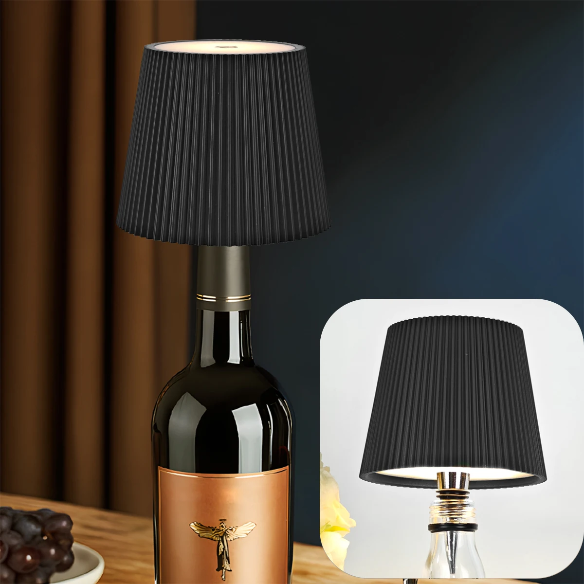 NONE Wireless LED Wine Bottle Lamp 9
