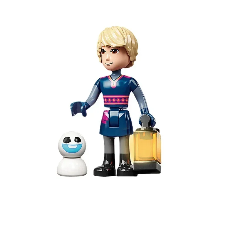 Hot Toys Film series  Action Figures Frozen girl Anna Xuebao Princess Elsa assembled Compatible building blocks Mini Dolls toys - view 5