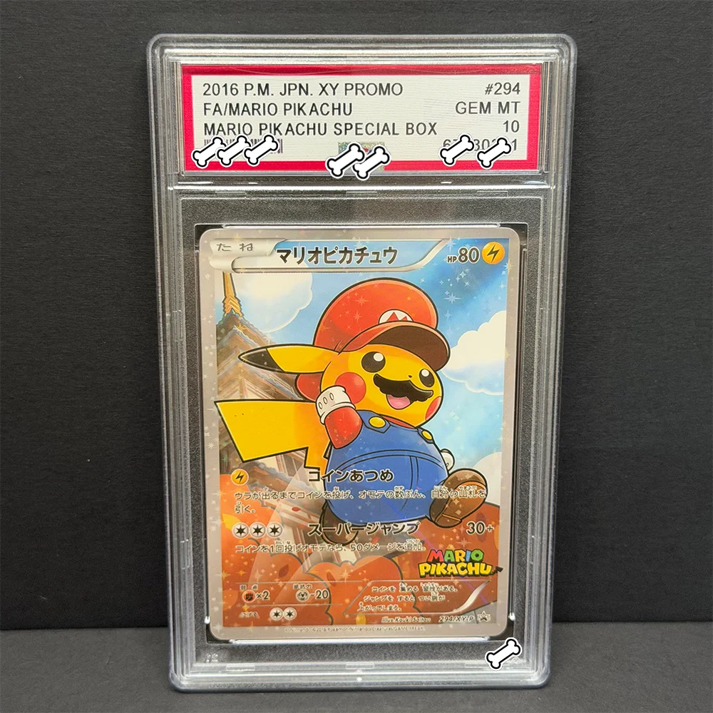 PTCG DIY 2016 P.M. JPN. XY PROMO FA/MARIO PIKACHU MARIO PIKACHU SPECIAL BOX Base Set GAME GREY HAT VAN GOGH Game Proxy Card Toy