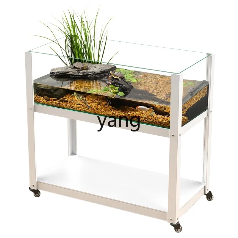 ZL ecological landscaping green plants large water and land tank household water-free turtle special large glass tank