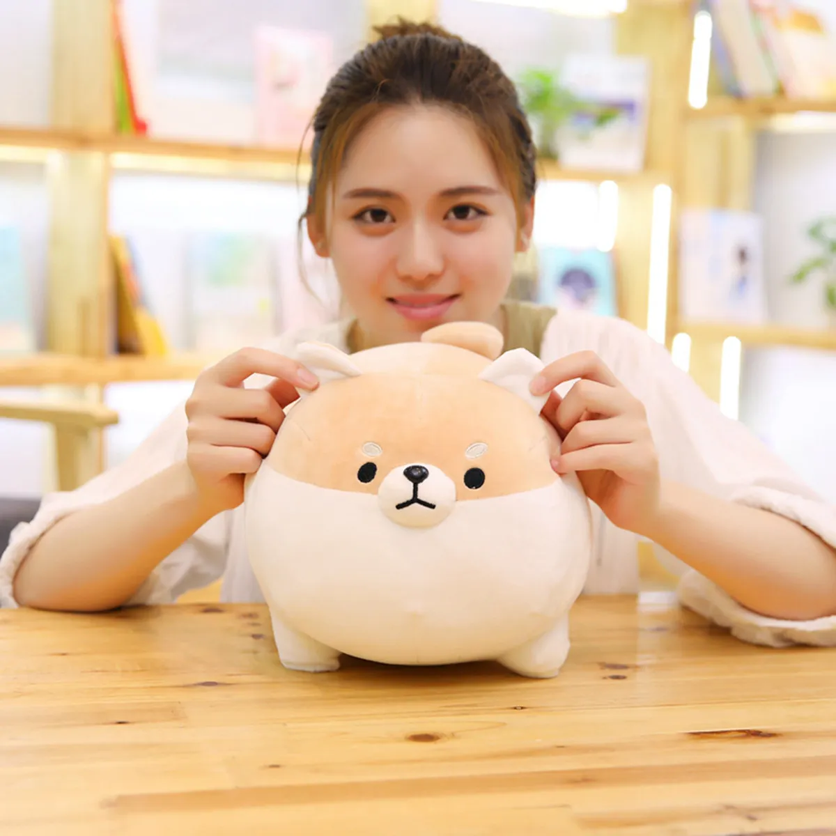 30CM Cute Fat Shiba Inu Dog Plush Toy Stuffed Soft Animal Pillow Cushion For  Birthday Xmas Gifts