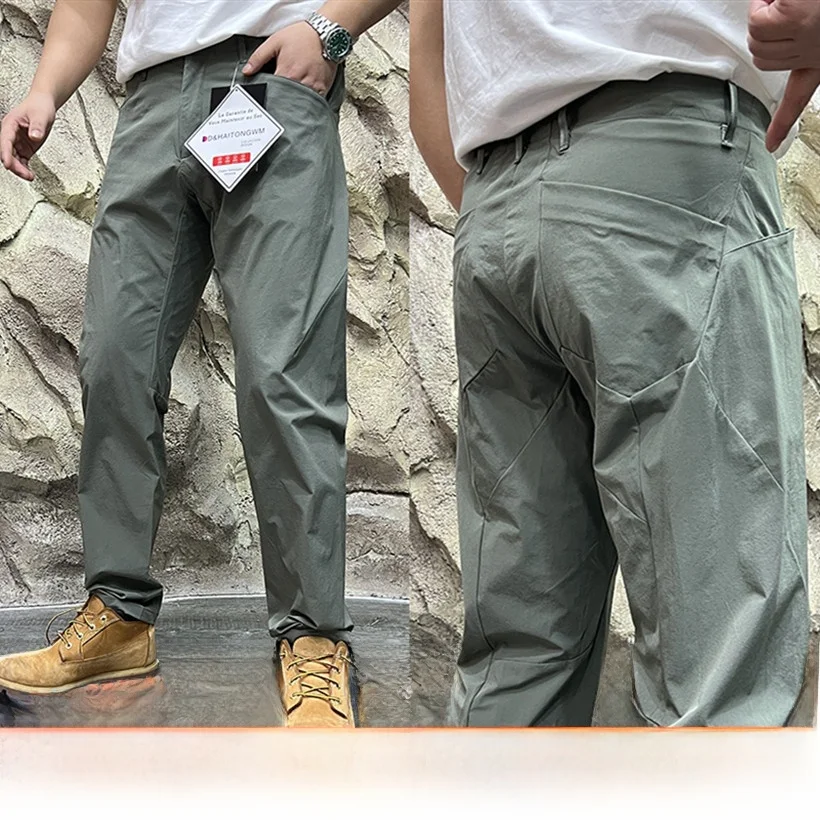 

Busin High-End Line 4D Surrounding Cut Легкие Qui-Dry эластичные уличные мужские повседневные брюки Прямые дышащие брюки