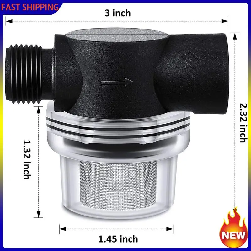 Speciale filtro per pompa acqua 5X, filtro per tubo twist-on di ricambio per camper da 1/2 pollice compatibile con pompe WFCO o Shurflo