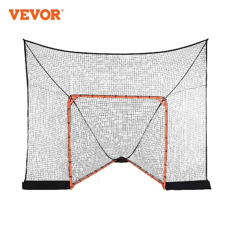 vevor backstop para hoquei e lacrosse equipamento de treino cobertura estendida quintal liquido 12x9 01