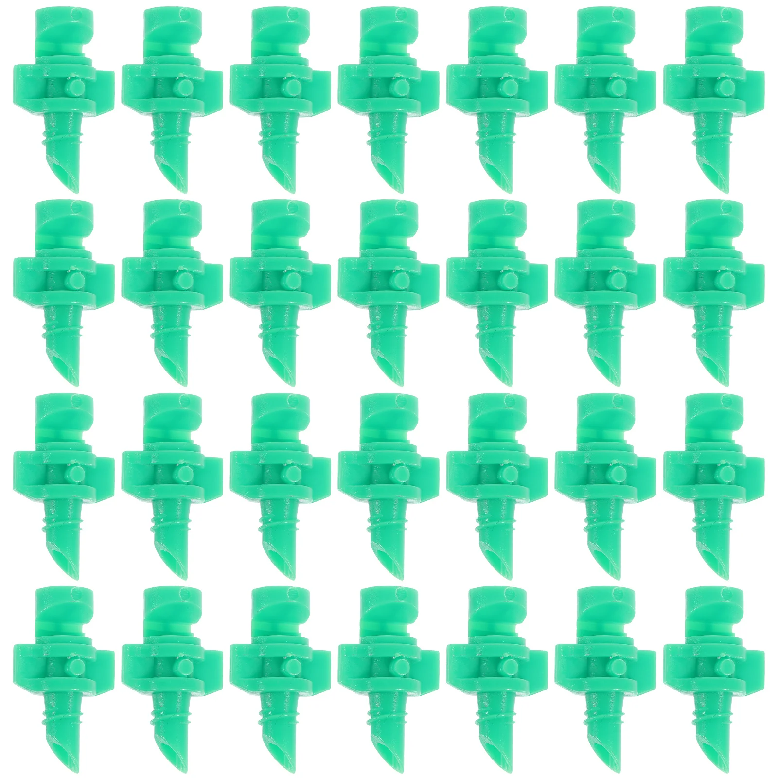 

100pcs Irrigation Spray Nozzles Plastic 180 Degree Adjustable Agricultural Mistorizer For Garden Lawn Farm Watering Green