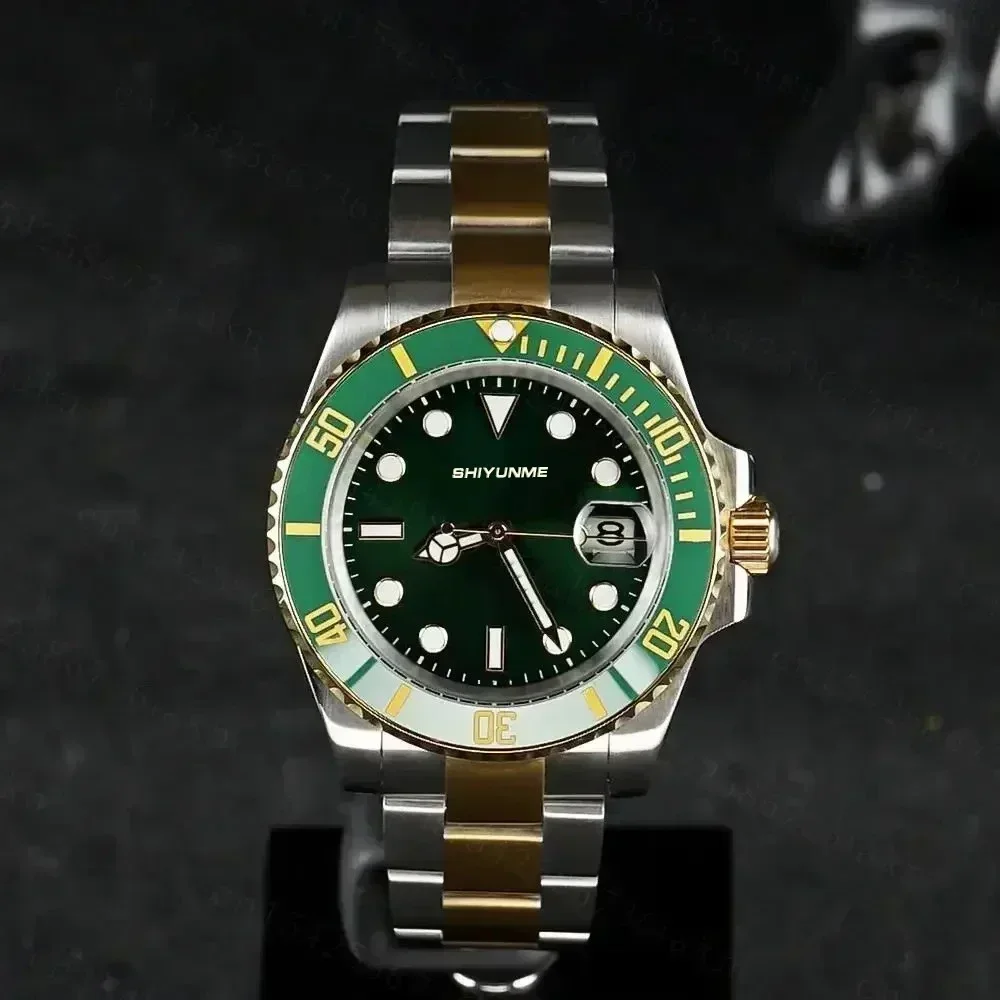 A333 Store ساعة ميكانيكية أوتوماتيكية 904L للرجال سوار من الفولاذ المقاوم للصدأ سيراميك مقاوم للماء زجاج الياقوت