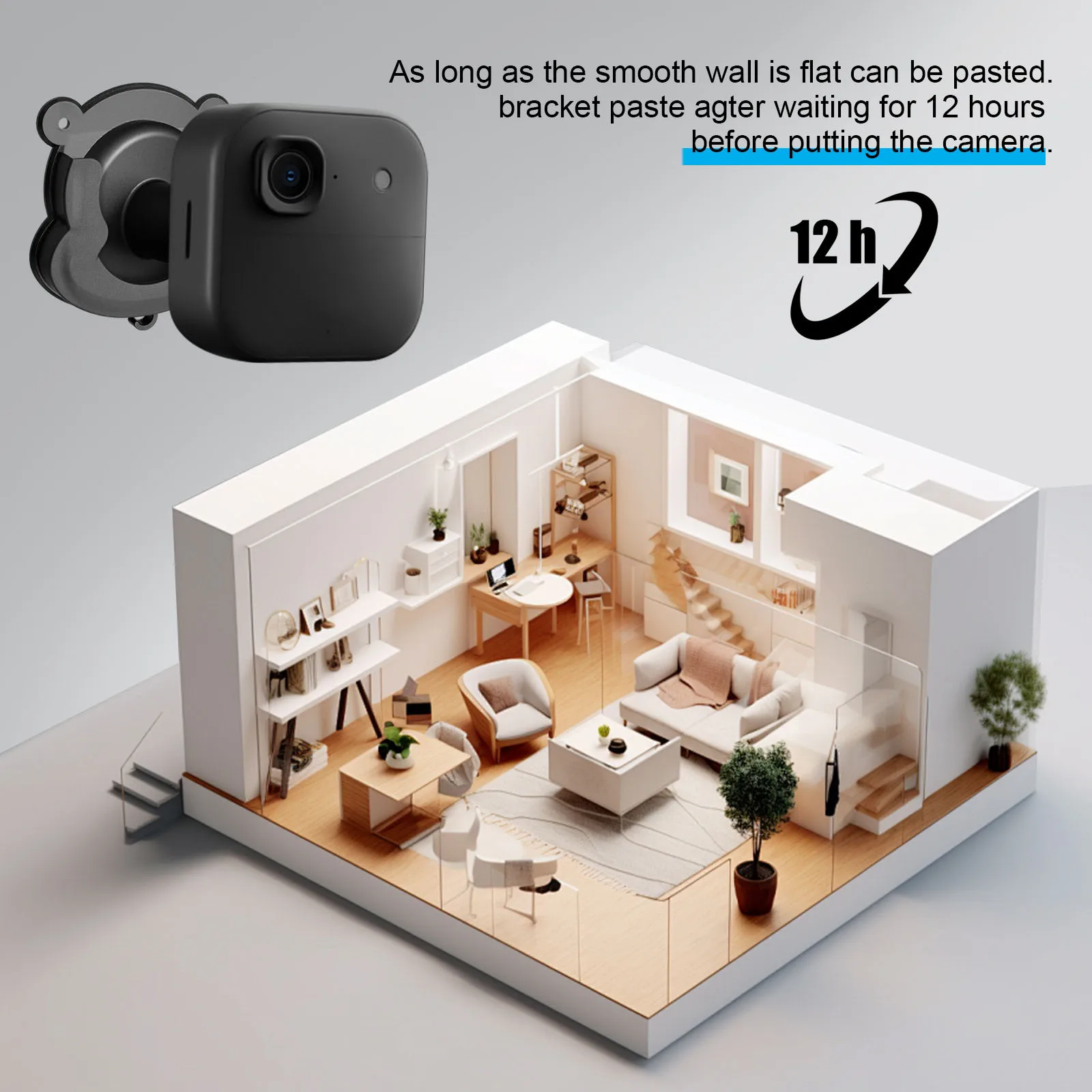 

3 Pack for Blink Camera Can be drilled or dhesive Wall Mount Bracket for Blink Mini /Mini 2 /for Blink Outdoor 4 /Outdoor2K+