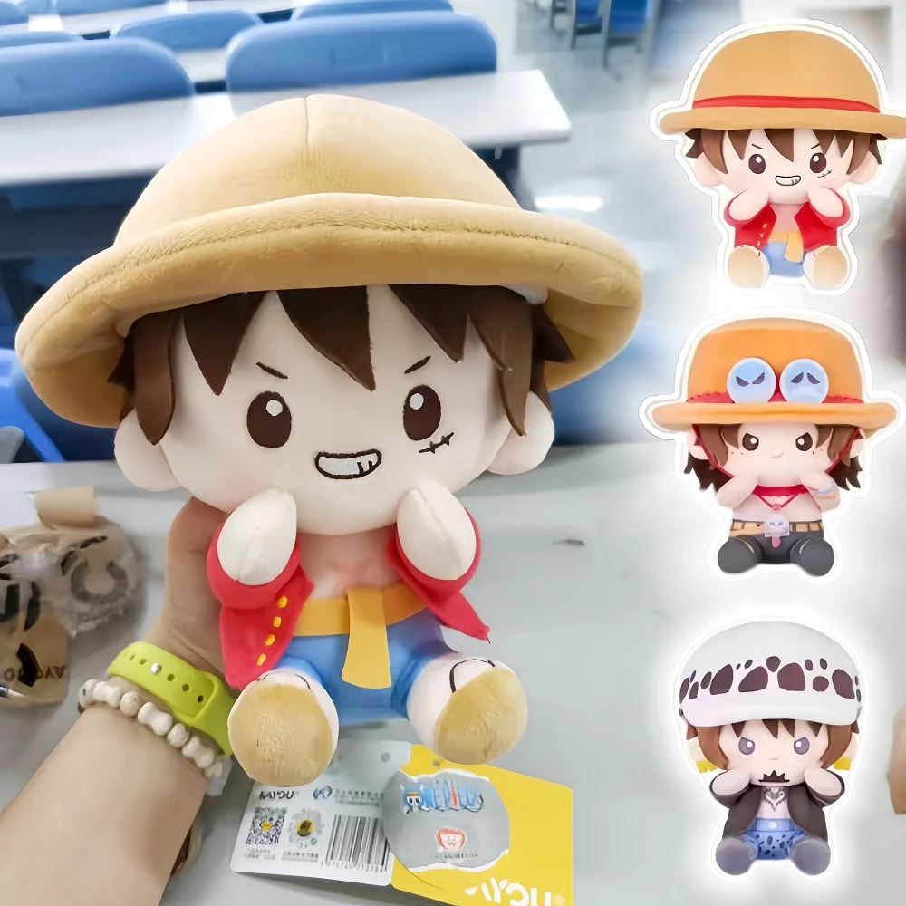 

Original Kayou One Piece Plush Doll Regular Series Monkey D. Luffy Plush Doll Roronoa Zoro Anime Figure Model Ornament Toys Gift
