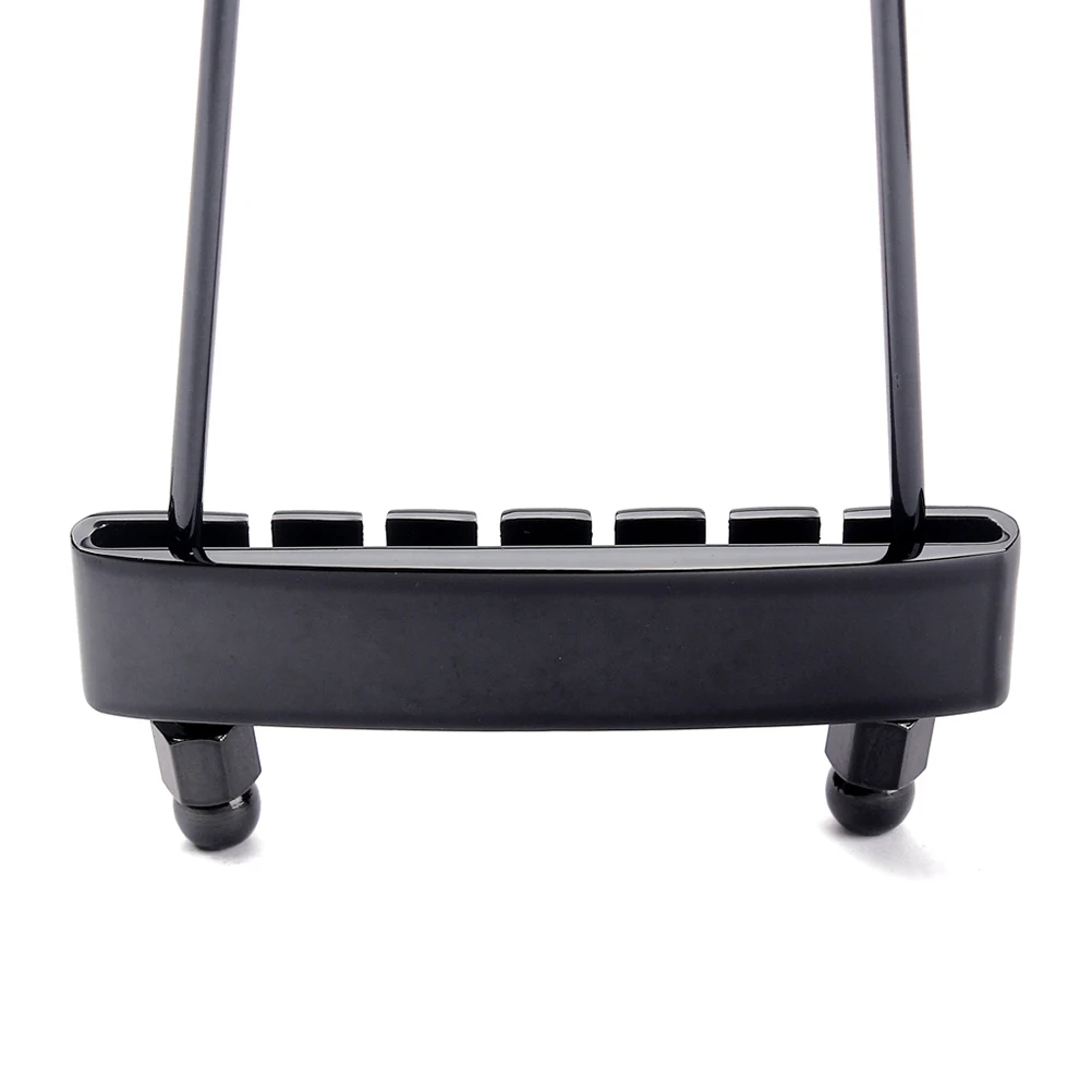 

6 String Guitar Bridge Tremolo Tailpiece Jazz Replacement Black and Acoustic Part