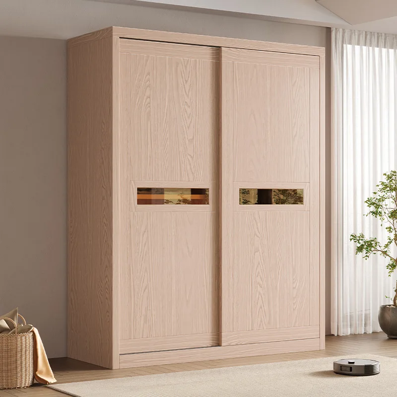 Sliding Doors Wardrobes Closet Vanity Nature Lounges Storage Wardrobes Closet Wooden Space Saving Armario De Ropa Furniture Home