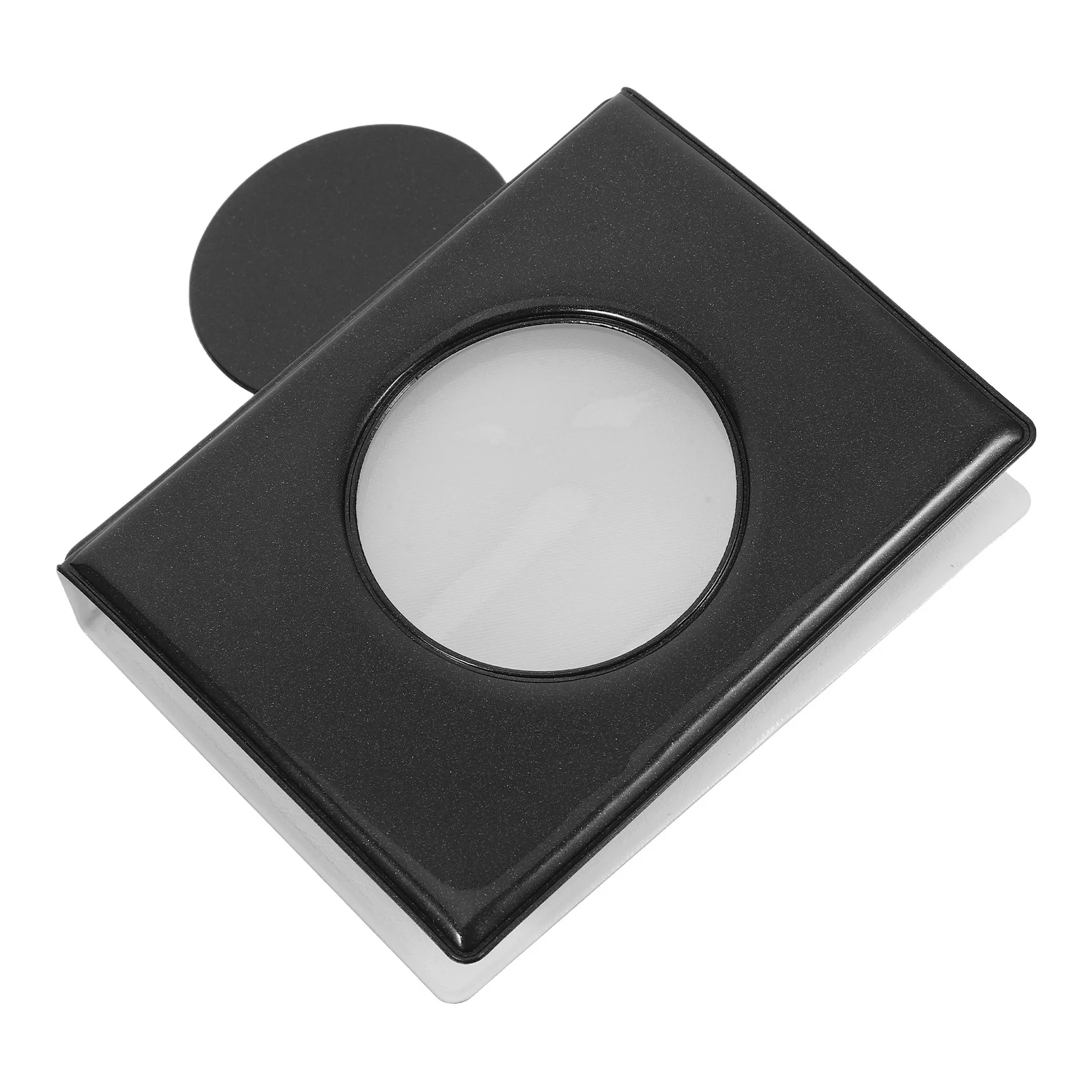 3-Inch Mini Photocard Holder Book Stylish Round Hollow Out Portable Photo Card Binder Album Photocard Holder