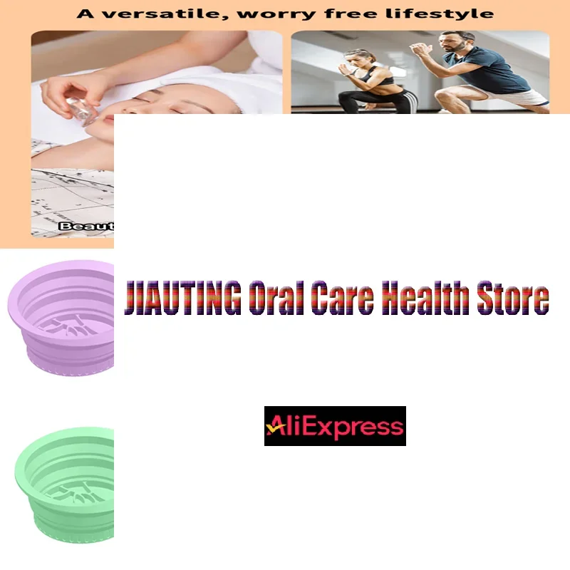 อ่างน้ำแข็งพกพาสำหรับทำทรีทเมนต์หน้า แช่หน้า พับเก็บได้ อ่างล้างหน้าสำหรับทำทรีทเมนต์หน้าด้วยน้ำแข็ง อุปกรณ์ดูแลผิวหน้า สำหรับใช้ที่บ้านและเดินทาง