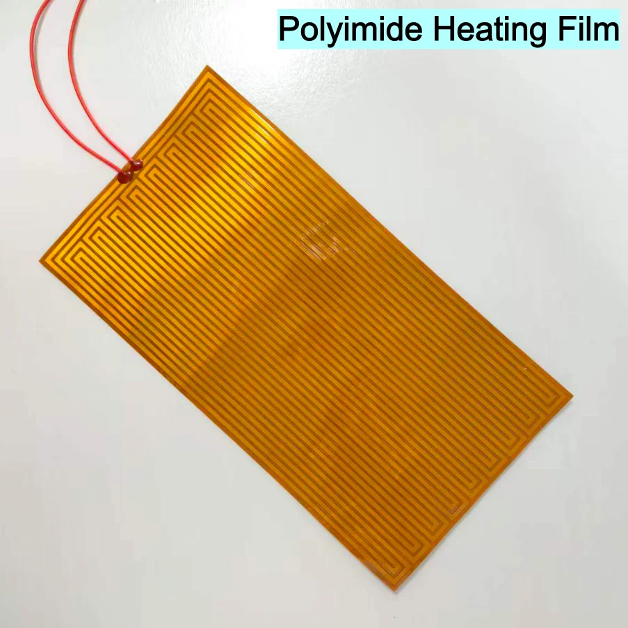 10-200mm 12V 24V Eeletric PI Polyimide Film Heater Heating Element For 3D Printer Oil Tank Car Defrosting Defogging