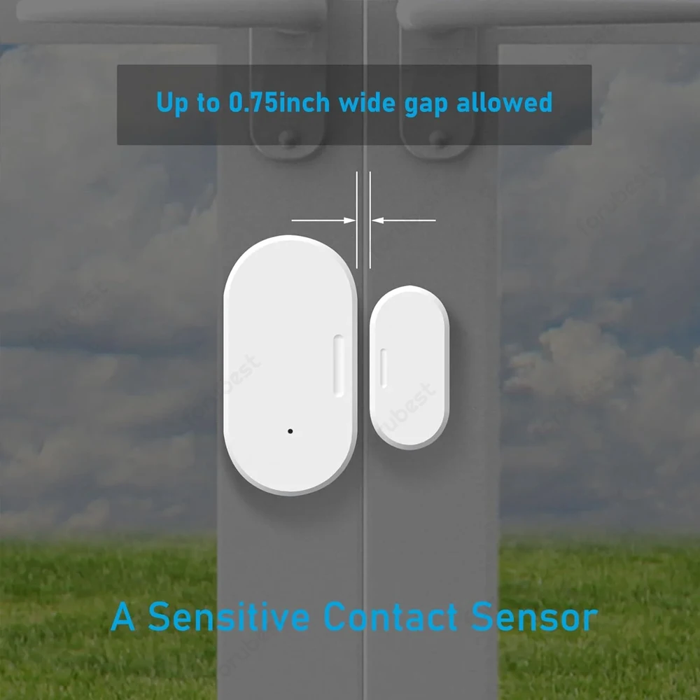 Imagem -05 - Tuya Zigbee-sensor Inteligente de Porta e Janela Alarme Magnético de Segurança Smartlife App Monitoramento Remoto Funciona com Alexa Home Assistant