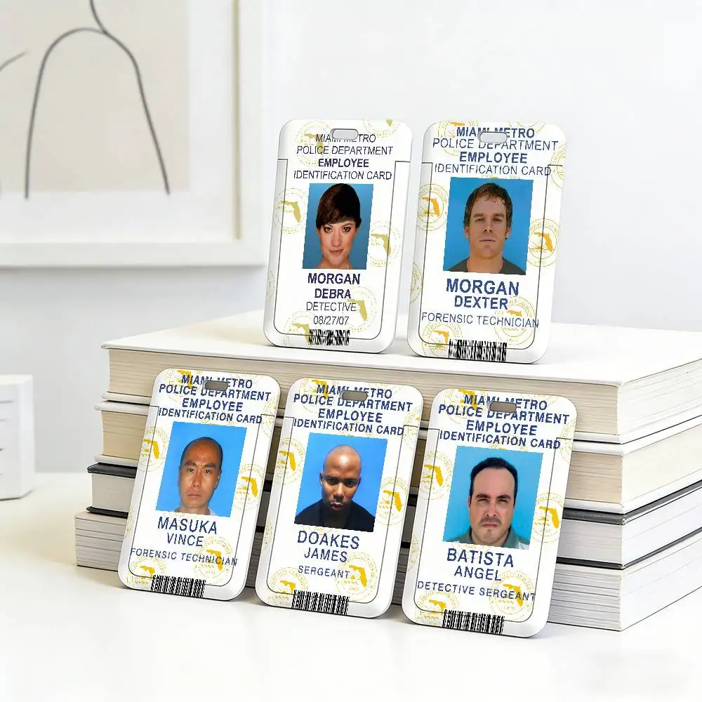 HOT TV D-Dexter Multi-Use Work Lanyard with ID Card, Durable Neck Strap for Employee Badge and Working Permit Card Cover.