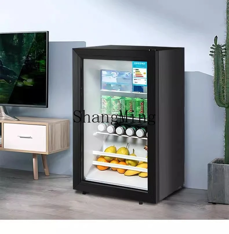 SM new multi-functional small refrigerator hotel refrigerator transparent door silent refrigerator