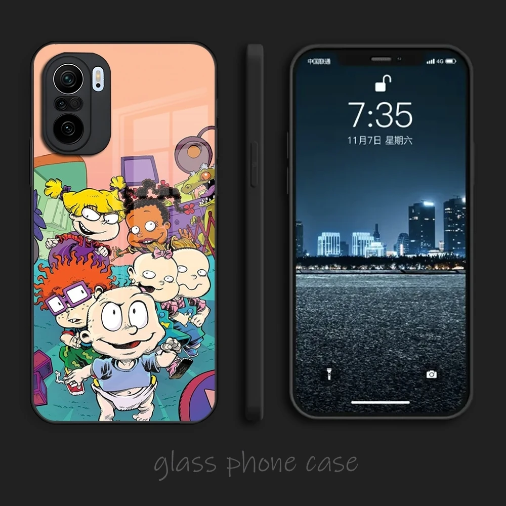 حافظة لهاتف شاومي 12 13 14 Lite Pro 11t lite POCO M6 M5 X6 X5 X3 NFC F5 F6 Pro من الزجاج المقسى C