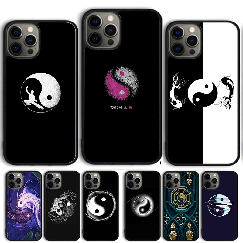 Tai chi Yin Yang Phone Case Cover For iPhone 15 16 14 13 12 Pro Max mini 11 Pro Max XS X XR Plus Coque Shell