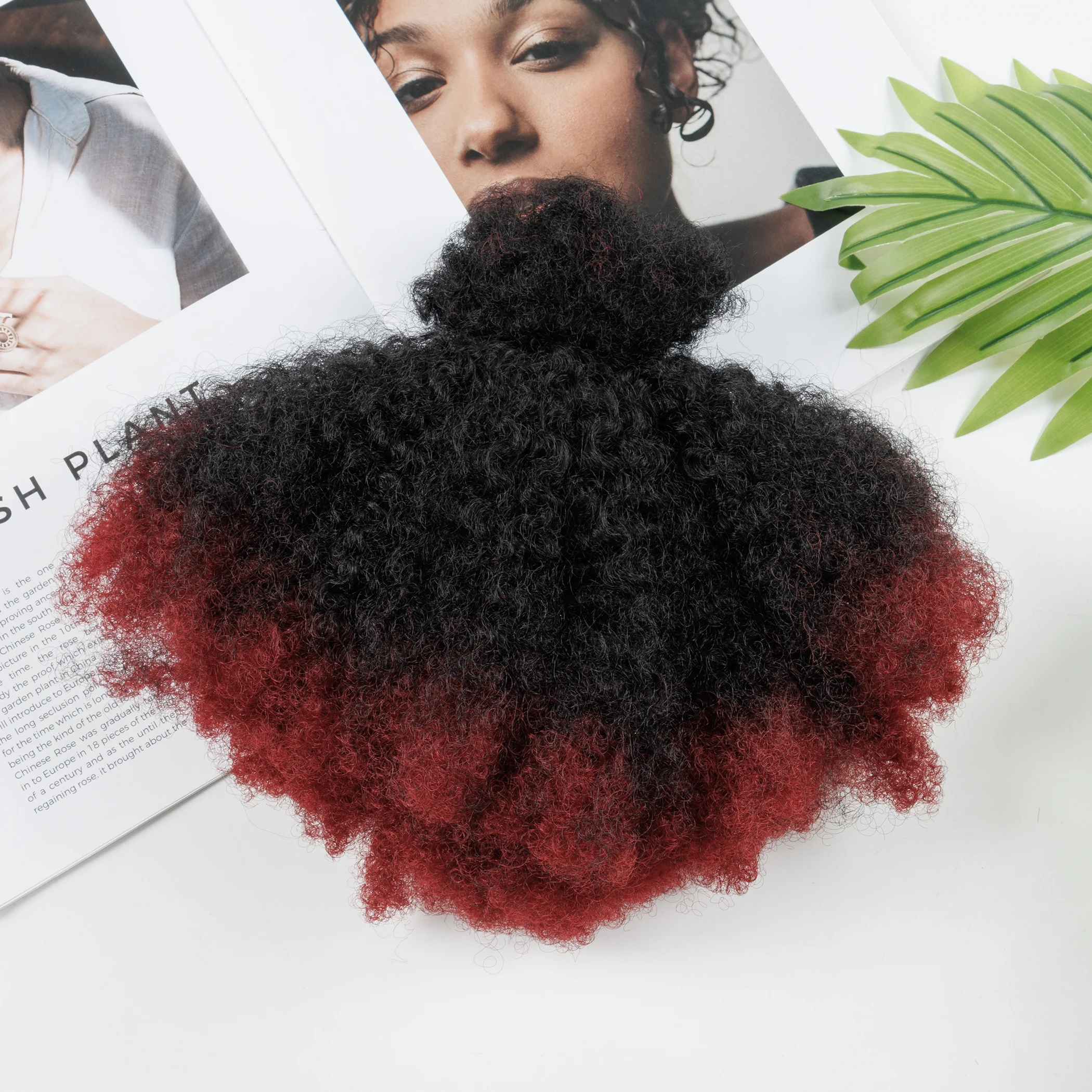 70g/pack #1B/BUG Very Soft Synethic Hair Bundles No Weft Semi-natural Hair Extensions for Twist, Braiding view 2