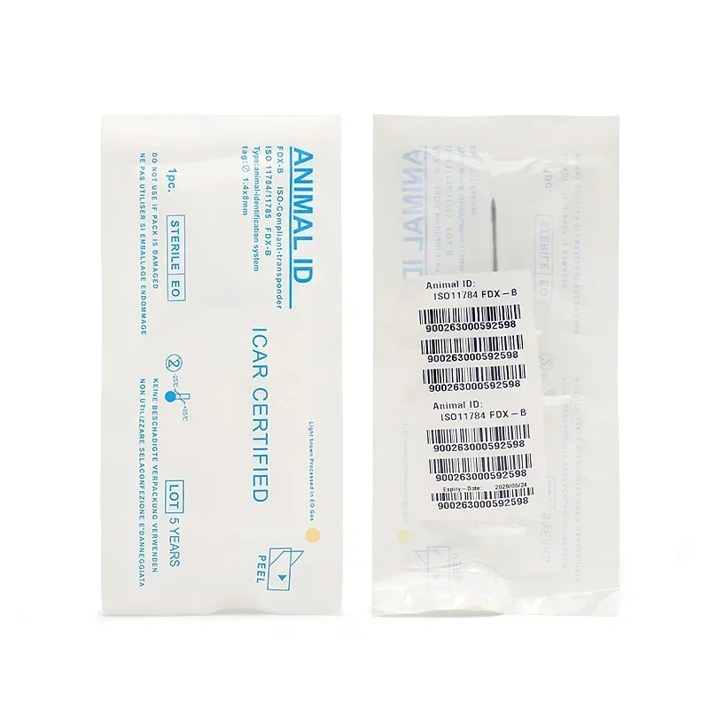 40pcs Animal ID Chip with High Performance EM4305 Microchip 134.2KHz ISO11784/785 FDX-B Pet ID ICAR Tag for Dogs and Cats