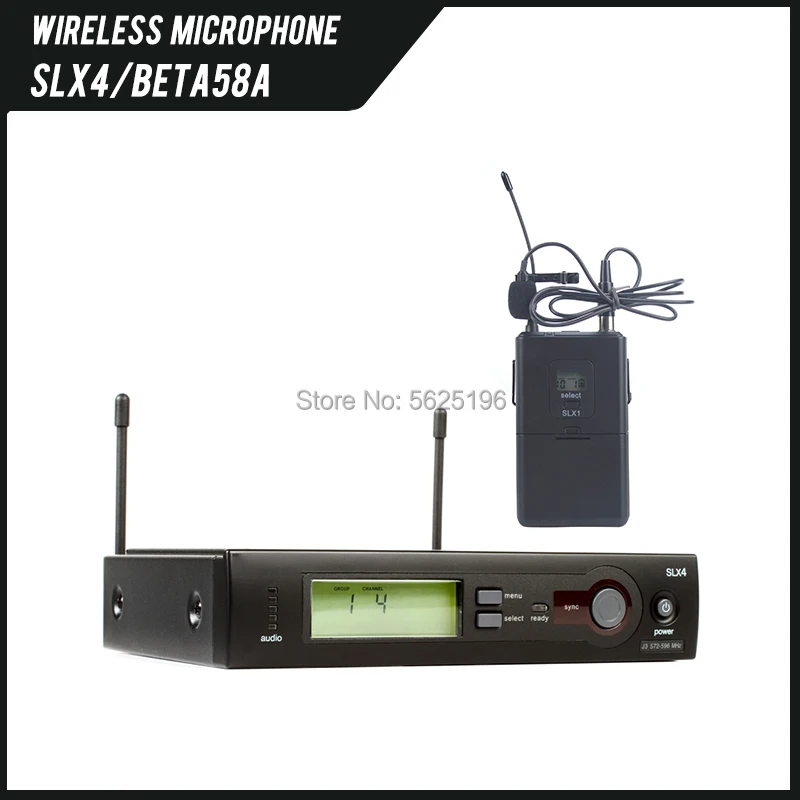 Imagem -02 - Uhf Microfone sem Fio Mic System Microfone Profissional Slx24 Beta58 Qualidade Superior Engot-slx4