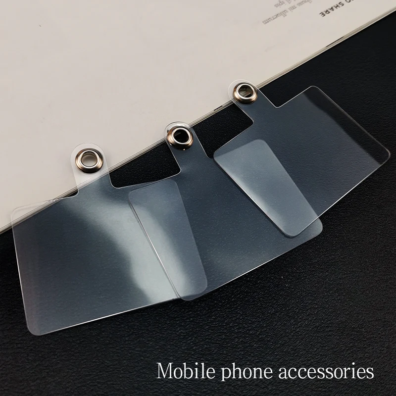 10-1PCS Transparent Flexible Phone Lanyard Cads Mobile Phone Universal Tether Tabs Clear Hanging Strap Patches Cord Clip - náhled 5