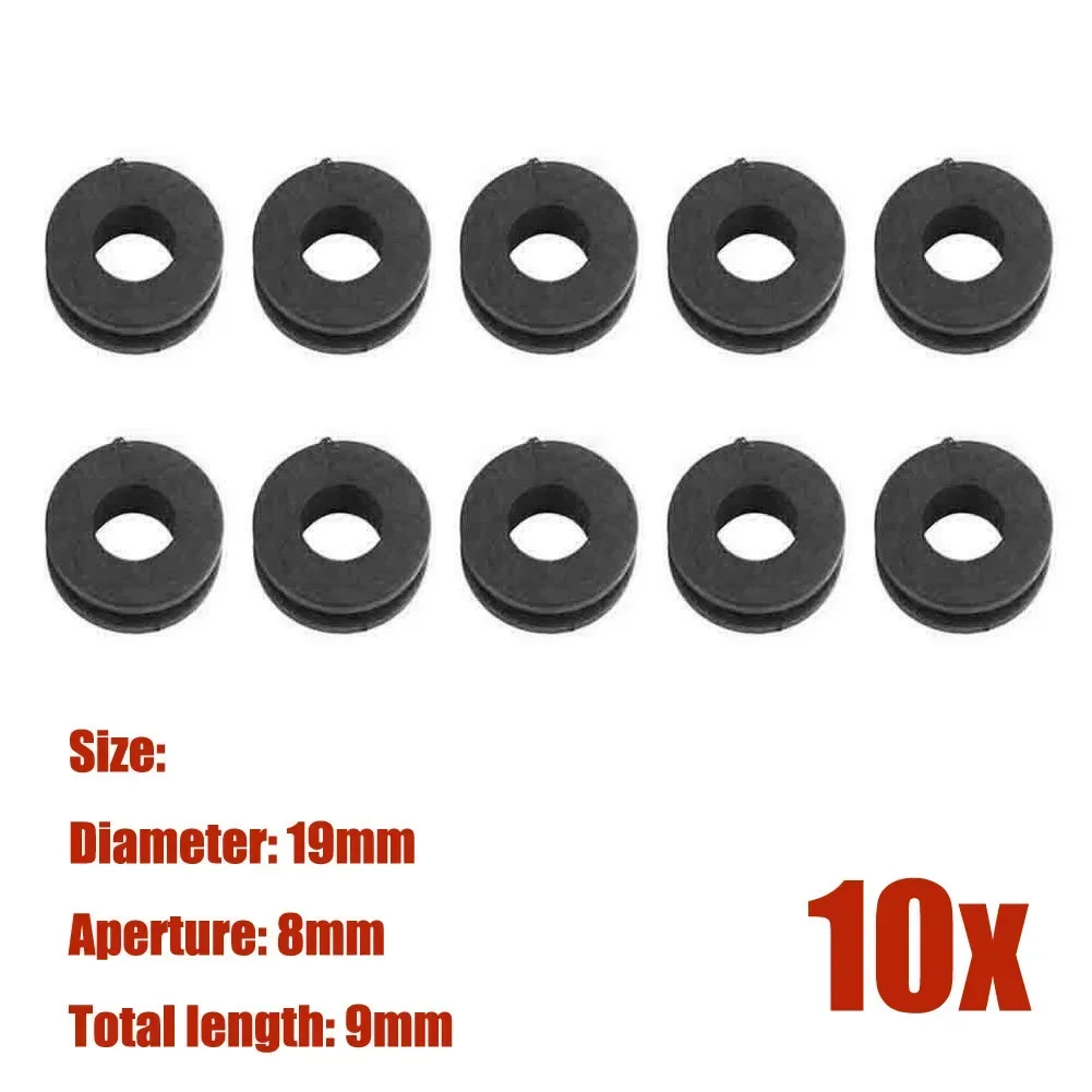 10pcs Shockproof Gasket Machinery Motorcycle Rubber Washer Grommets Bolt For Machinery Motorcycle Fairing Headlight Bracket Part