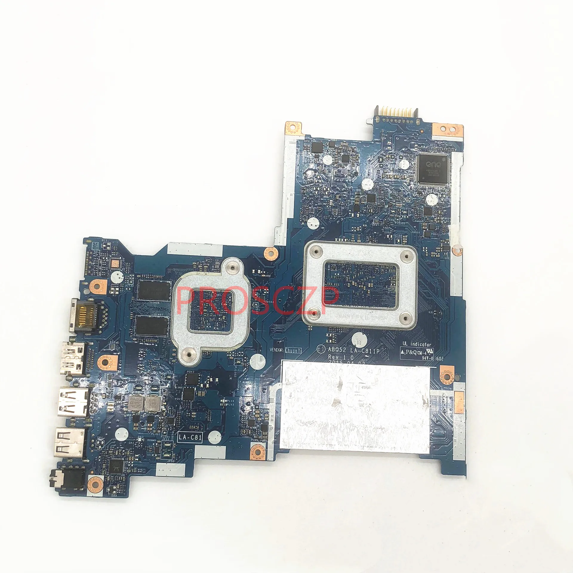 Placa base para portátil HP 15-AC, LA-C811P con SR29E, N3700, CPU 815250, probada completamente, buena, 815250-001, 501-815250, 601-100%