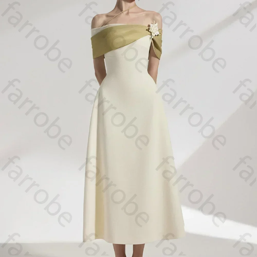 Off-shoulder Midi Dress A-Line Evening Dresses Formal Modern Exquisite High Quality Prom Party Gowns for Women Customized