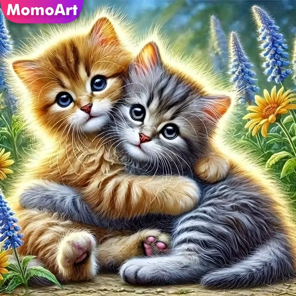 

Momoart Diamond Painting Cat Animal Acrylic Craft Supplies Cross Stitch Diamond Mosaic DIY Needlework Embroidery Handicraft